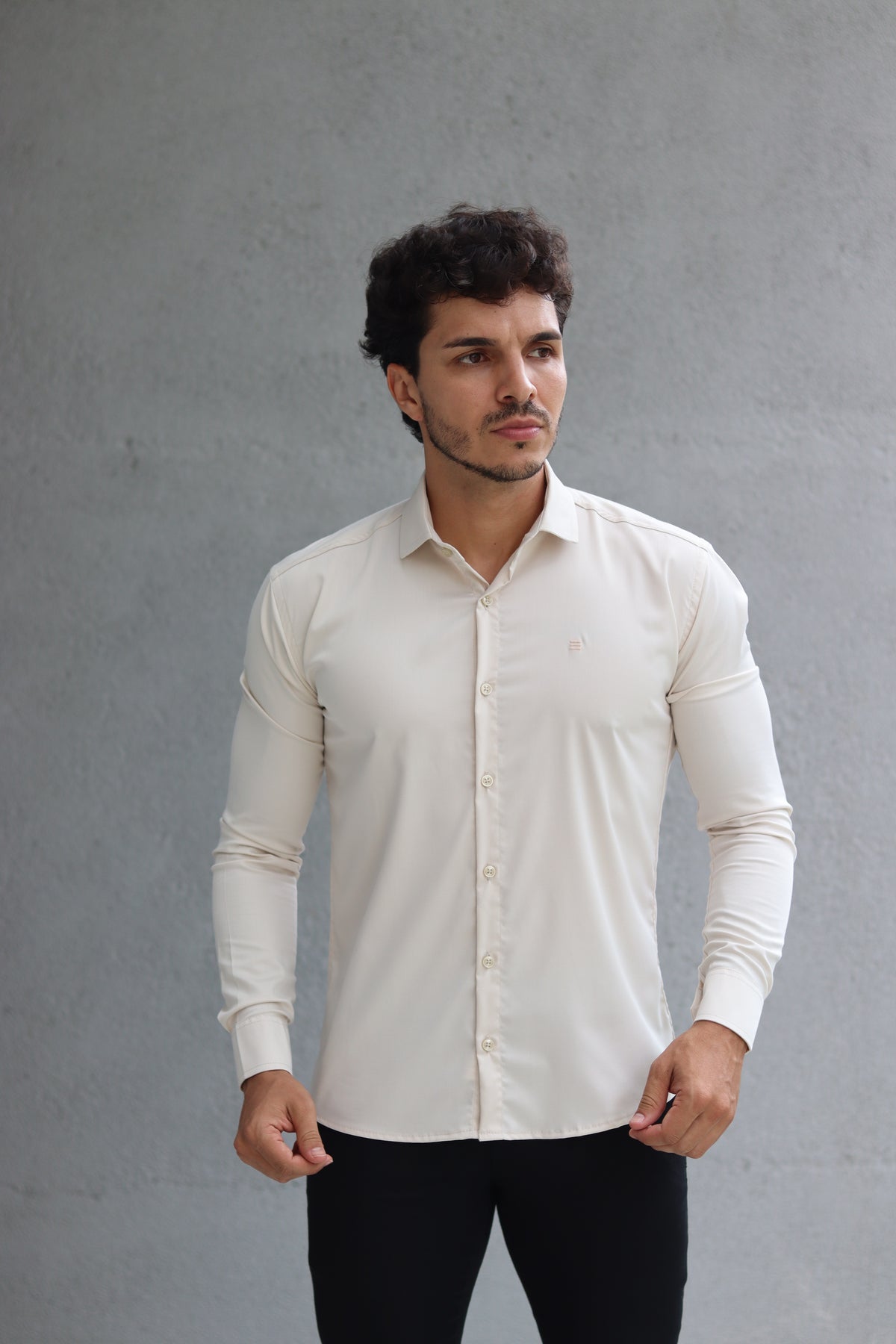 Camisa Fibra de Bambu Manga Longa Happen