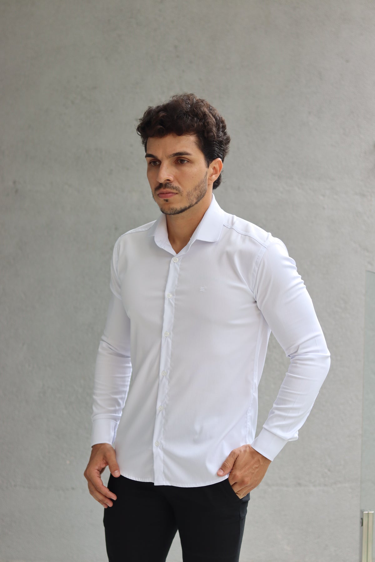 Camisa Fibra de Bambu Manga Longa Happen