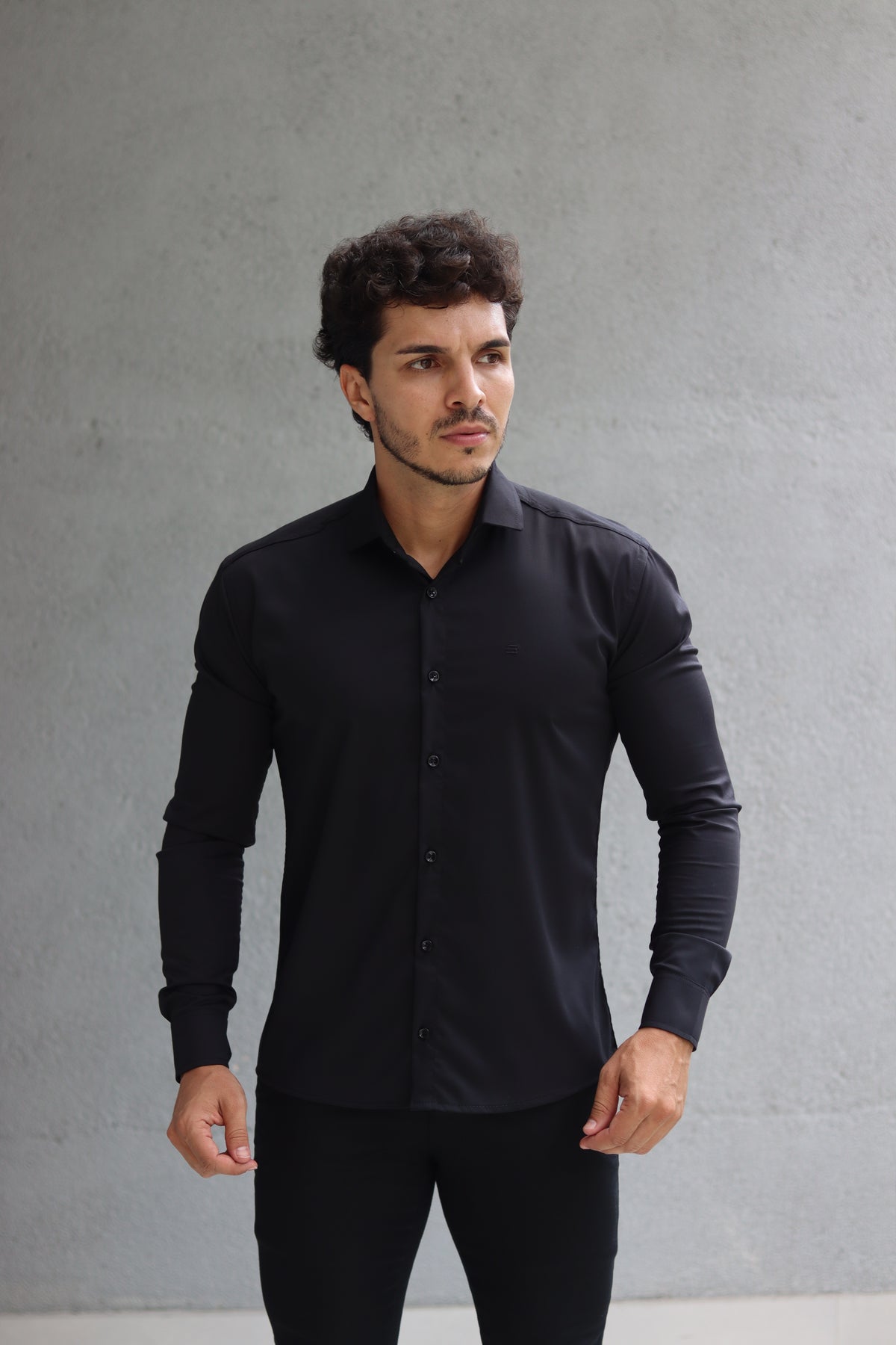 Camisa Fibra de Bambu Manga Longa Happen