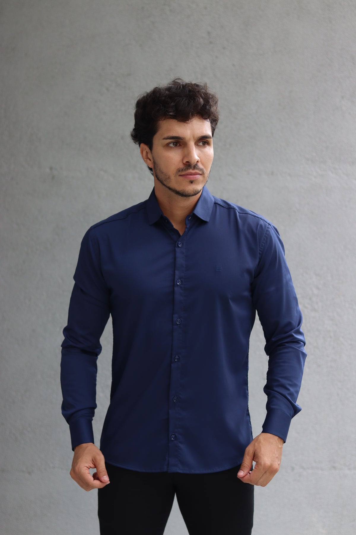 Camisa Fibra de Bambu Manga Longa Happen