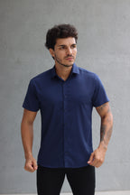 Camisa Fibra de Bambu Manga Curta Happen