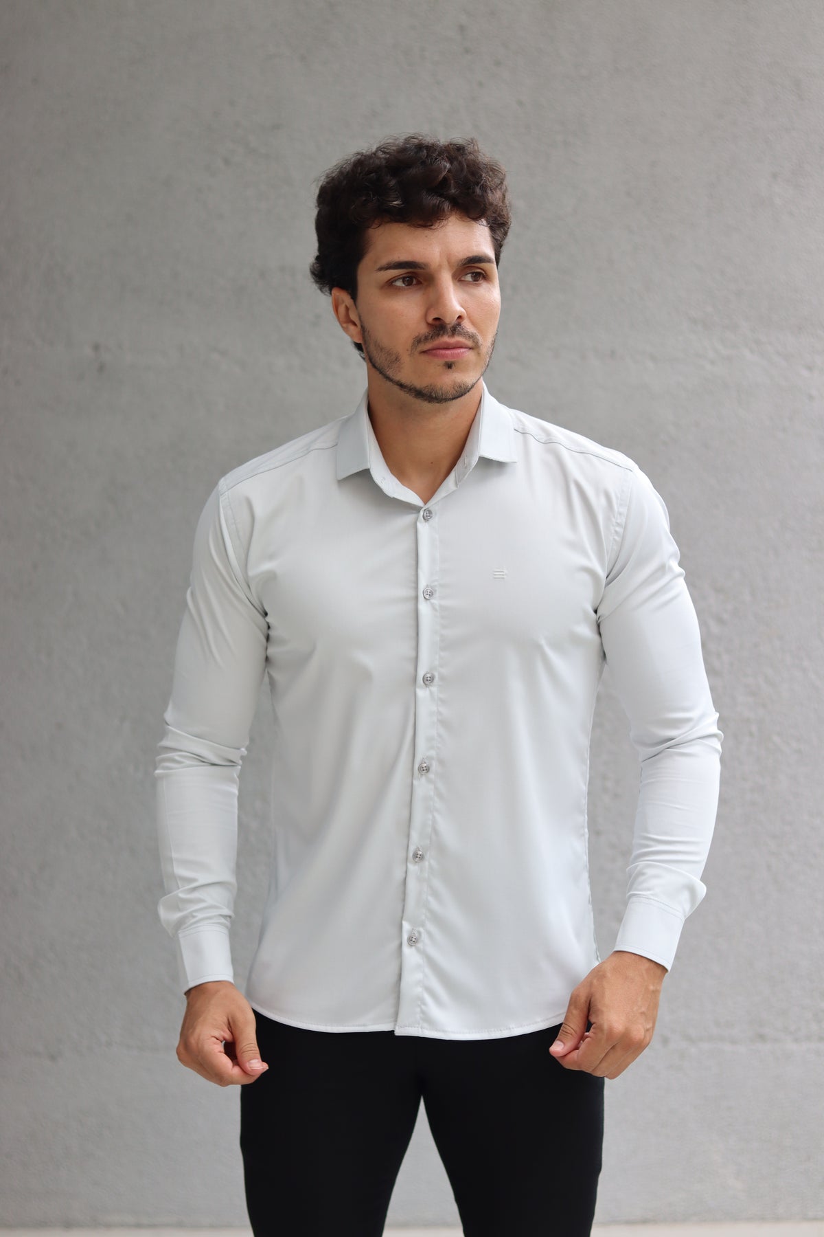 Camisa Fibra de Bambu Manga Longa Happen