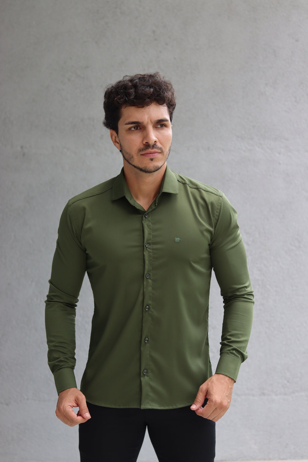 Camisa Fibra de Bambu Manga Longa Happen