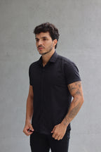 Camisa Fibra de Bambu Manga Curta Happen