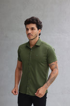 Camisa Fibra de Bambu Manga Curta Happen
