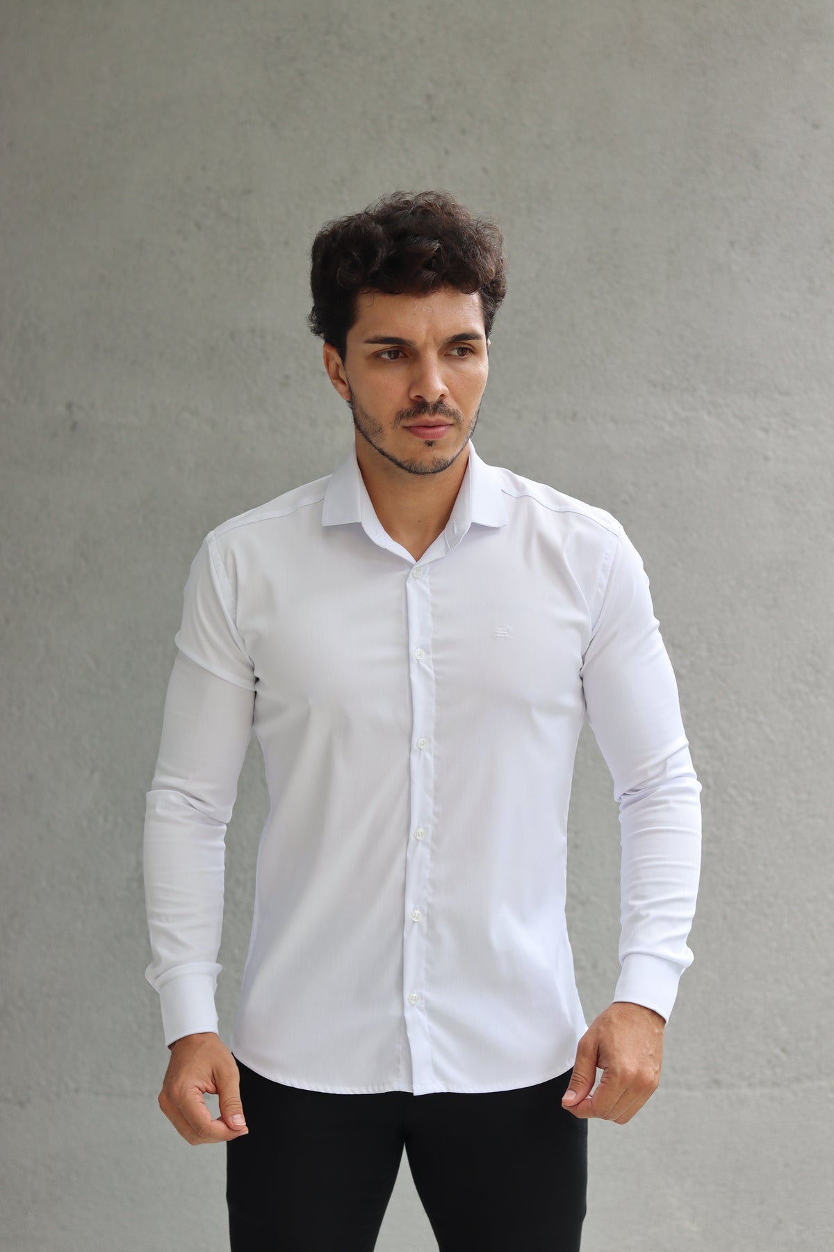 Camisa Fibra de Bambu Manga Longa Happen