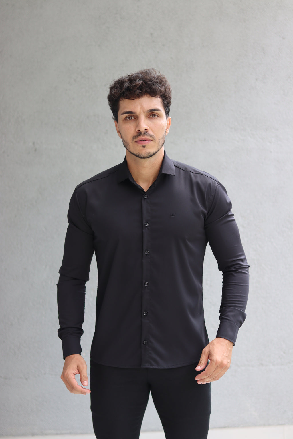 Camisa Fibra de Bambu Manga Longa Happen
