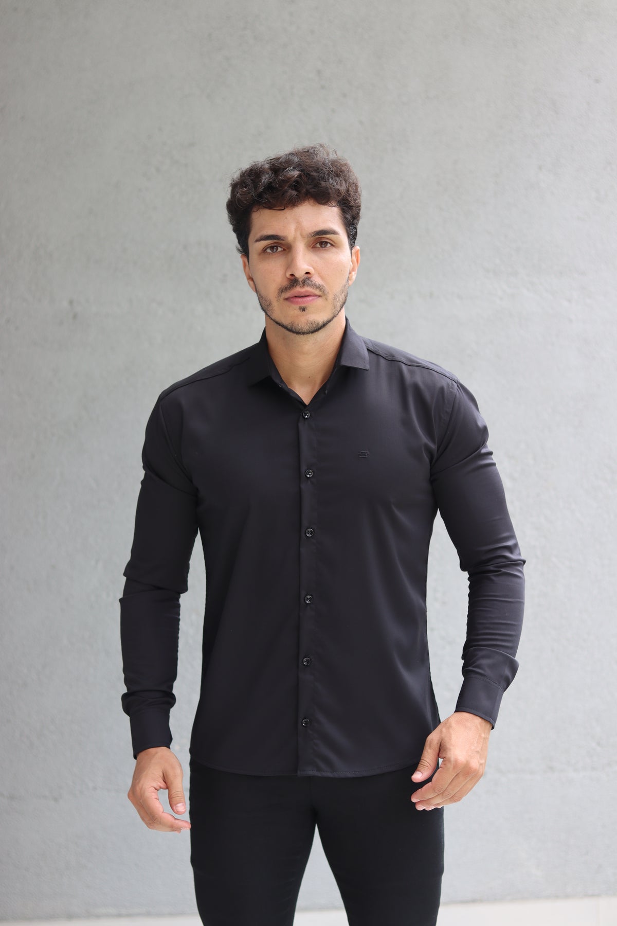 Camisa Fibra de Bambu Manga Longa Happen