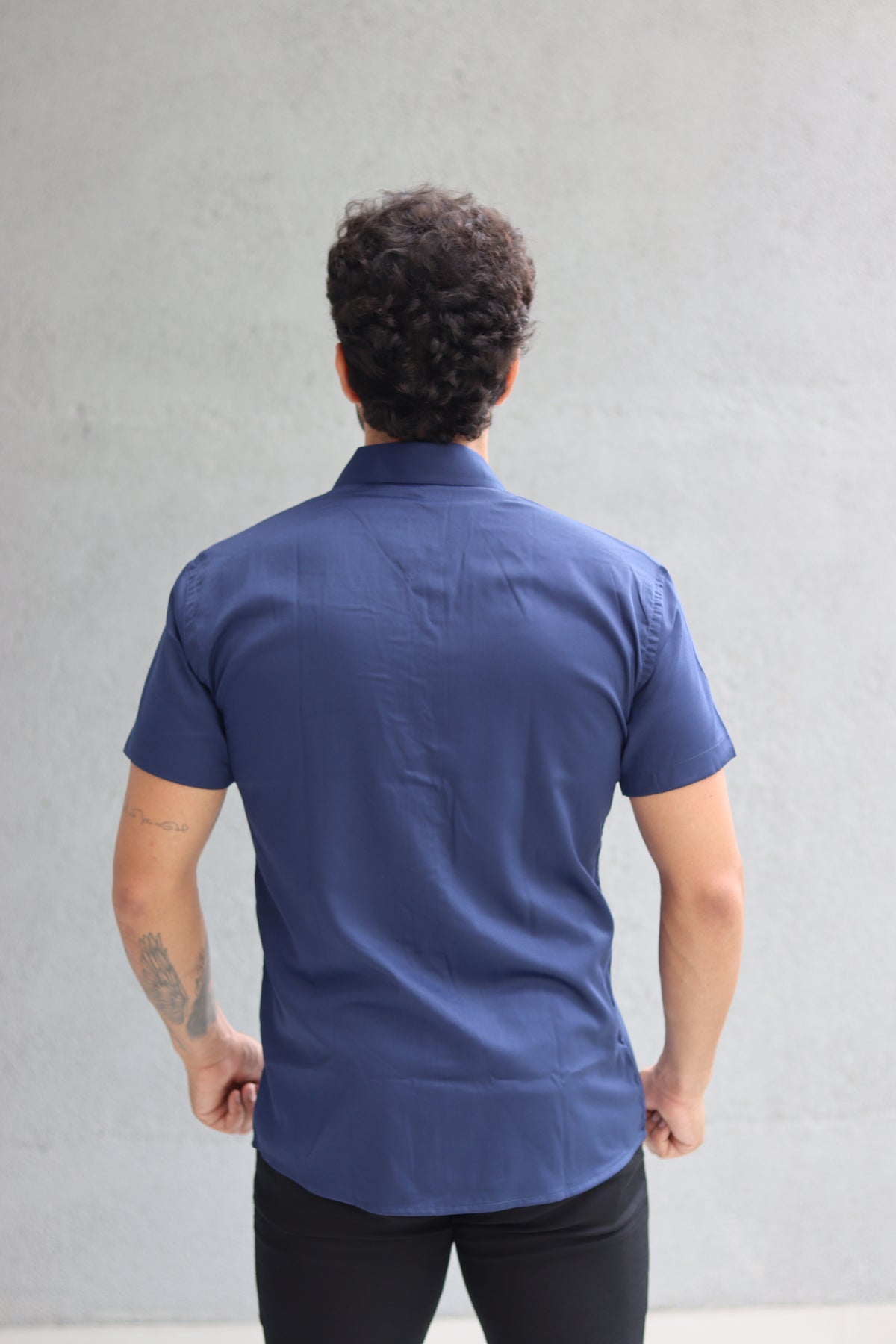 Camisa Fibra de Bambu Manga Curta Happen