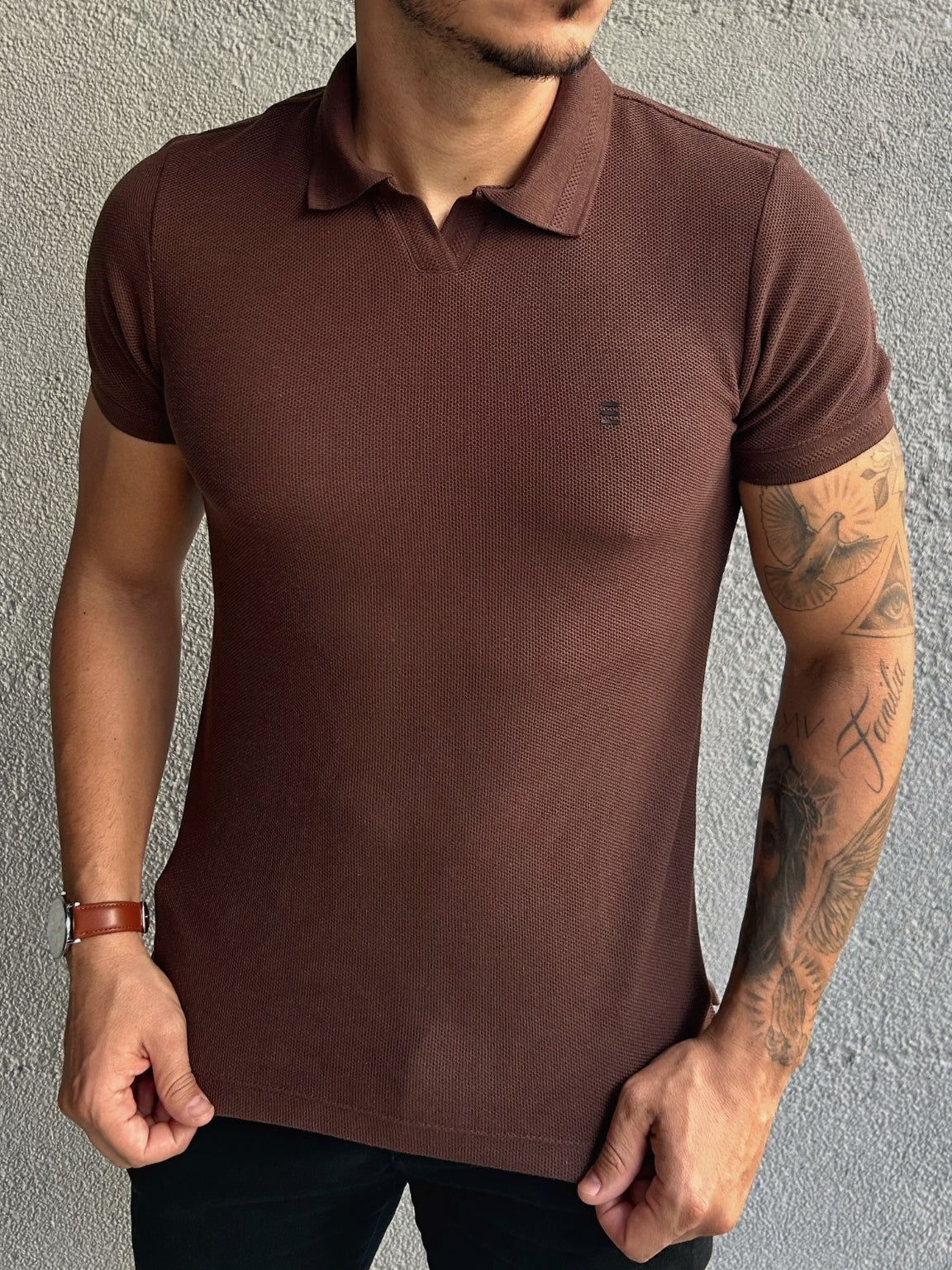 Camiseta Polo Gola Italiana Happen