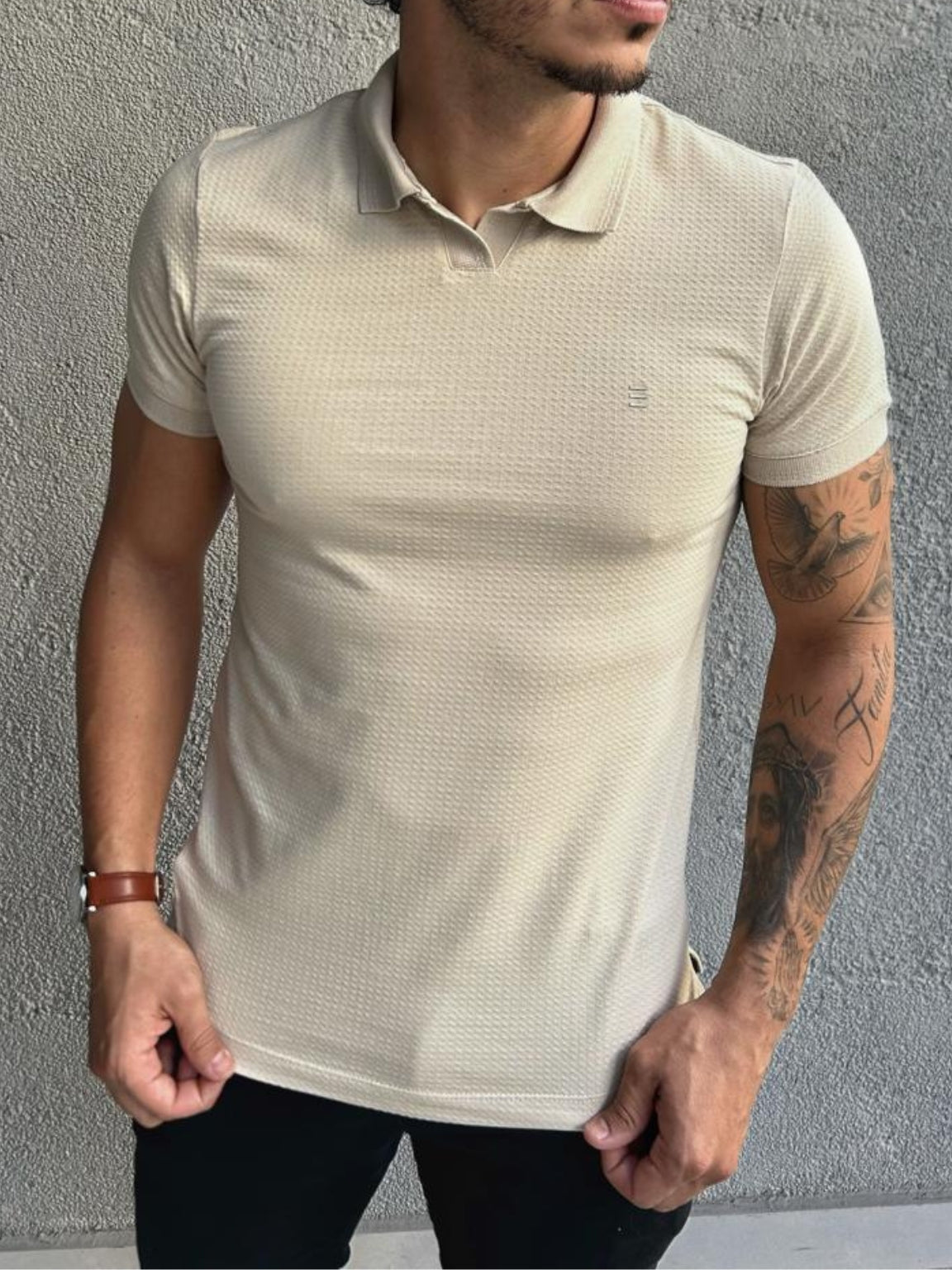 Camiseta Polo Gola Italiana Happen