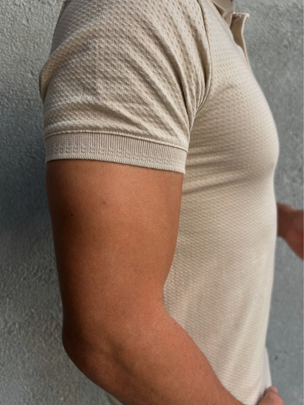 Camiseta Polo Texturizada Happen