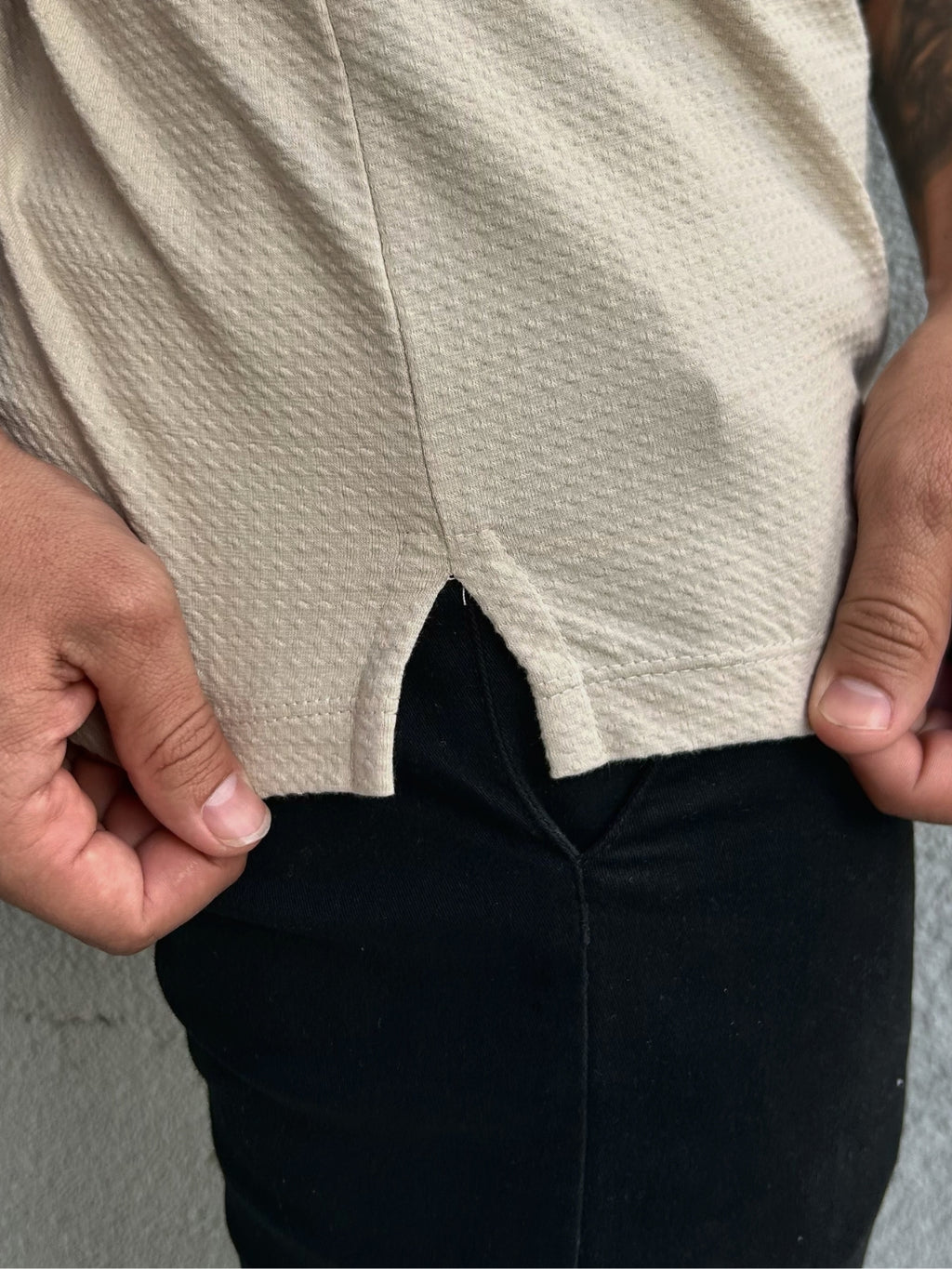 Camiseta Polo Texturizada Happen