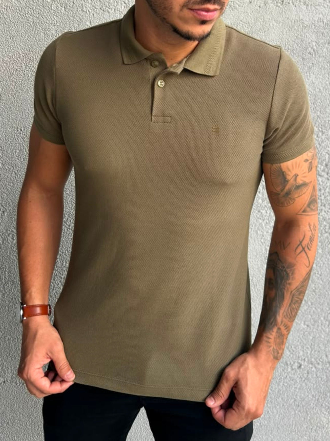 Camiseta Polo Texturizada Happen