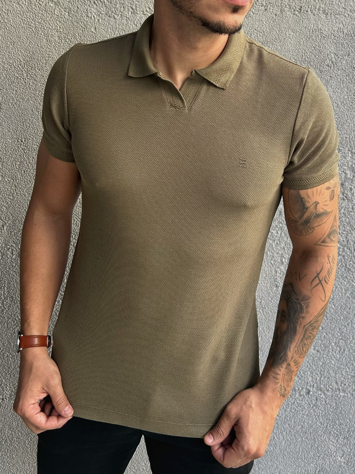Camiseta Polo Gola Italiana Happen